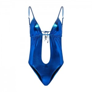 Bañadores Trapstar Metallic Cutout One Piece Mujer Azules España | EV23-862