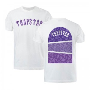 Camiseta Trapstar Football Top Hombre Blancas España | JK84-455