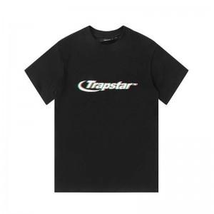 Camiseta Trapstar Ghost Letter Logo Print Hombre Negras España | TW23-910