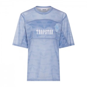 Camiseta Trapstar Irongate Mesh Football Jersey Hombre Azules España | PS69-196