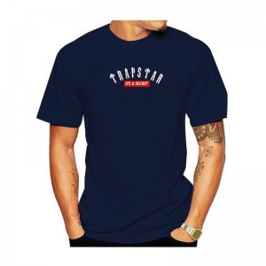 Camiseta Trapstar London Co-Branded Corta Sleeve Hombre Azules España | EQ83-984