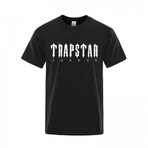 Camiseta Trapstar London Letter Printed Hombre Negras España | LR35-998