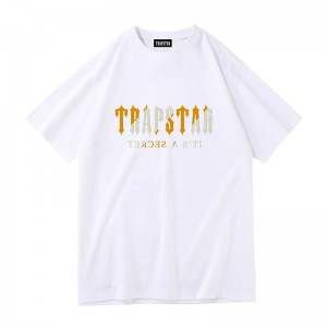 Camiseta Trapstar Shinning Galaxy its a Secret Hombre Blancas España | OO10-051