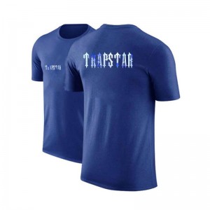 Camiseta Trapstar Shorts Sleeve Round-Neck Hombre Azules España | QI98-928