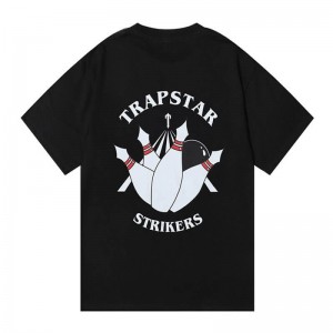 Camiseta Trapstar Signature Strikers Hombre Negras España | CO66-631