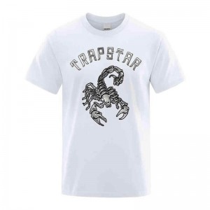 Camiseta Trapstar Spider Printed Estampadas Tee Hombre Blancas España | LZ76-918