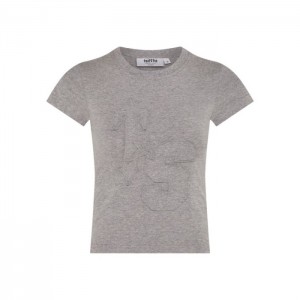 Camiseta Trapstar TS-Star Applique Baby Tee Hombre Gris España | FH05-726