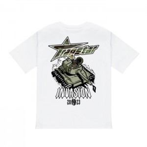 Camiseta Trapstar Trap Invasion Tee Hombre Blancas España | TC94-502