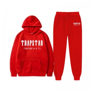 Chándal Trapstar Chenille Decoded Encapuchado Hombre Rojas España | OF89-161