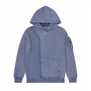 Chándal Trapstar Construct Hoodie Hombre Azules España | DG65-347