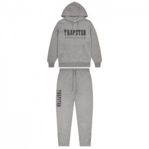 Chándal Trapstar Decoded Chenille 2.0 Hoodie Hombre Gris España | KN64-578