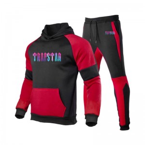 Chándal Trapstar Fleece Causal Deporte Hombre Rojas España | WN25-252