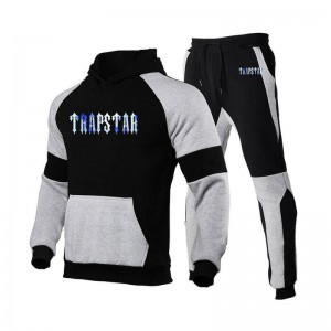 Chándal Trapstar Fleece Causal Deporte Hombre Negras España | TY98-552