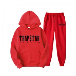 Chándal Trapstar Fleece London Hombre Rojas España | FO71-467