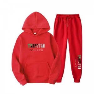 Chándal Trapstar Printed Autumn Invierno Warm Sportswear Hombre Rojas España | XM87-045