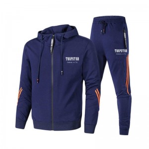 Chándal Trapstar Sportswear Hombre NavyBlue España | WS25-179