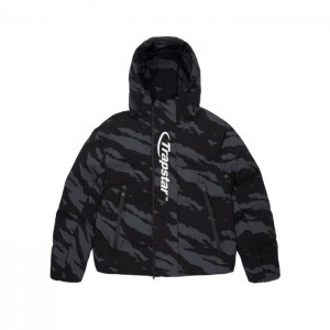 Ropa De Abrigo Trapstar Hyperdrive Technical Puffer Hombre Gris Camuflaje España | VD45-418