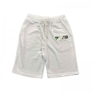 Short Trapstar It's a Secret Printed Logo Hombre Blancas España | LT88-330