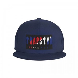 Sombreros Trapstar Chenille Baseball Cap Hombre Azules España | ET46-814