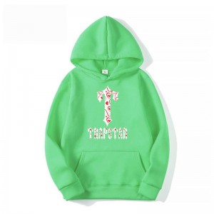 Sudadera con Capucha Trapstar Anime T-Flowers Pattern Hombre Verde España | BW04-066