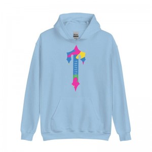 Sudadera con Capucha Trapstar Colorful Logo Rainbow Hombre Azules España | JA76-350