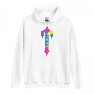 Sudadera con Capucha Trapstar Colorful Logo Rainbow Hombre Blancas España | TJ77-362