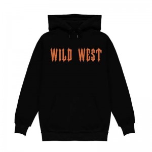 Sudadera con Capucha Trapstar Fleece Central Cee Trap Star Wild West Hombre Negras España | ZG68-001