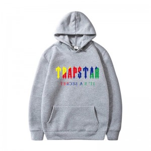 Sudadera con Capucha Trapstar It’s A Secret Hombre Gris España | AY34-897