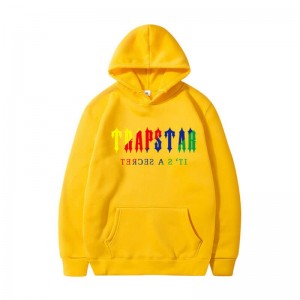 Sudadera con Capucha Trapstar It’s A Secret Hombre Amarillo España | GV97-556