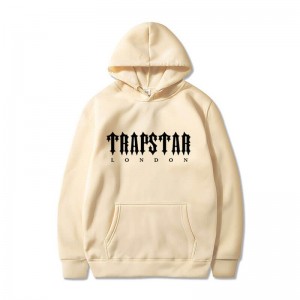 Sudadera con Capucha Trapstar London City Hombre Creme España | TJ08-601