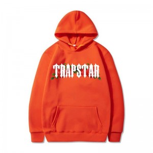 Sudadera con Capucha Trapstar Long Sleeve Hombre Naranjas España | PV52-443