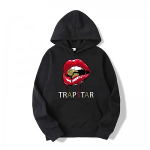 Sudadera con Capucha Trapstar Red Lips Hombre Rojas España | FK19-341