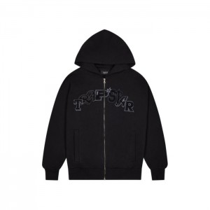 Sudadera con Capucha Trapstar Wildcard Chenille Zip Hombre Negras España | RN09-836