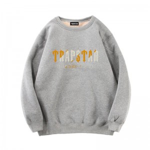 Sudaderas Trapstar Fleece It's a Secret Hombre Gris España | IU92-116