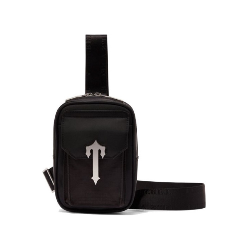 Bolsas Trapstar Fracture Irongate T Hombre Negras Blancas España | TW21-769