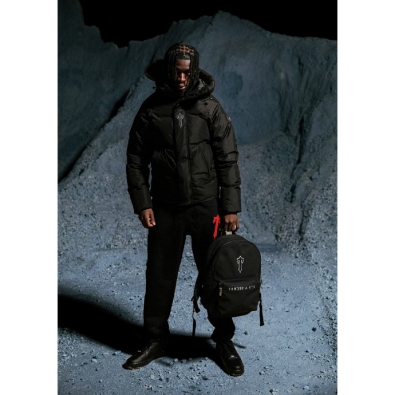 Bolsas Trapstar It's A Secret Rucksack Hombre Negras Blancas España | EC39-563