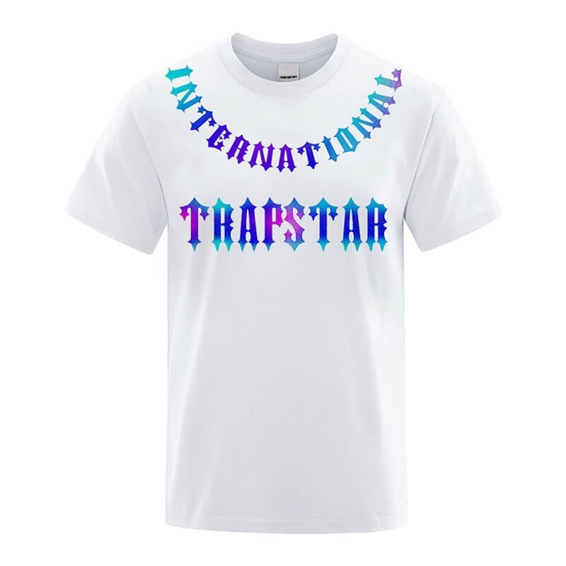 Camiseta Trapstar 3D Printed Tiger Hombre Blancas España | HW95-894