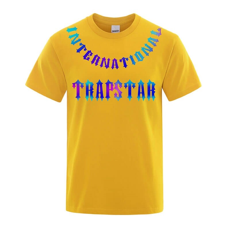 Camiseta Trapstar 3D Printed Tiger Hombre Amarillo España | SA13-832