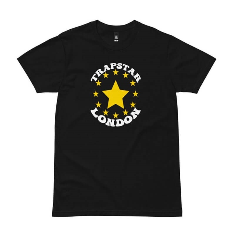 Camiseta Trapstar Fleece Stars London Hombre Negras España | MZ99-257