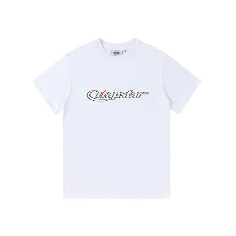 Camiseta Trapstar Ghost Letter Logo Print Hombre Blancas España | HX60-672