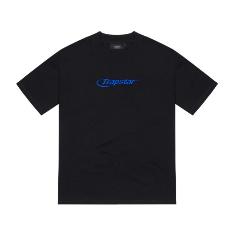 Camiseta Trapstar Hyperdrive Embroidered Tee Hombre Negras Azules España | XE77-095