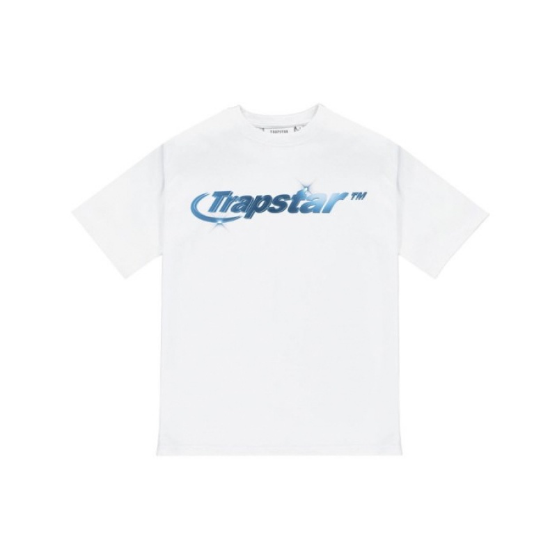 Camiseta Trapstar Hyperdrive High Density Tee Hombre Blancas España | FR30-414