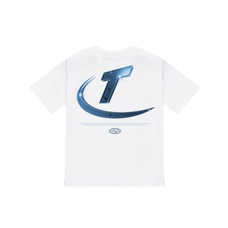 Camiseta Trapstar Hyperdrive High Density Tee Hombre Blancas España | FR30-414