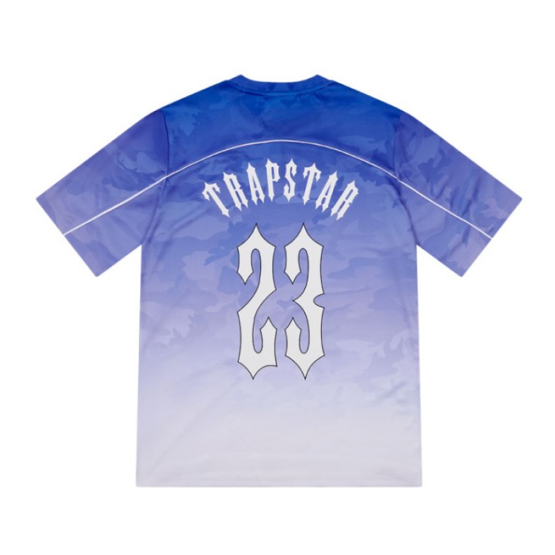 Camiseta Trapstar Irongate Football Jersey Hombre Azules España | AW08-821