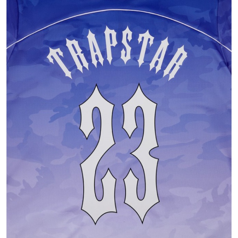 Camiseta Trapstar Irongate Football Jersey Hombre Azules España | AW08-821