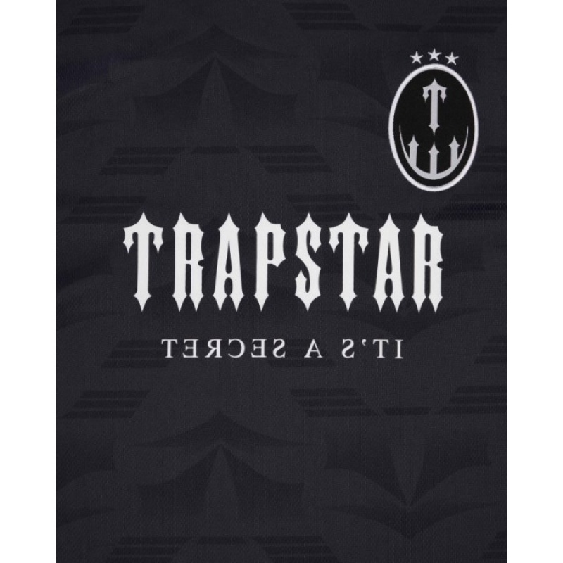 Camiseta Trapstar Irongate Football Jersey Hombre Negras Rojas España | HT86-252