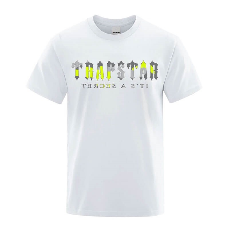 Camiseta Trapstar Its a Secret Dave Hombre Blancas España | AE03-919