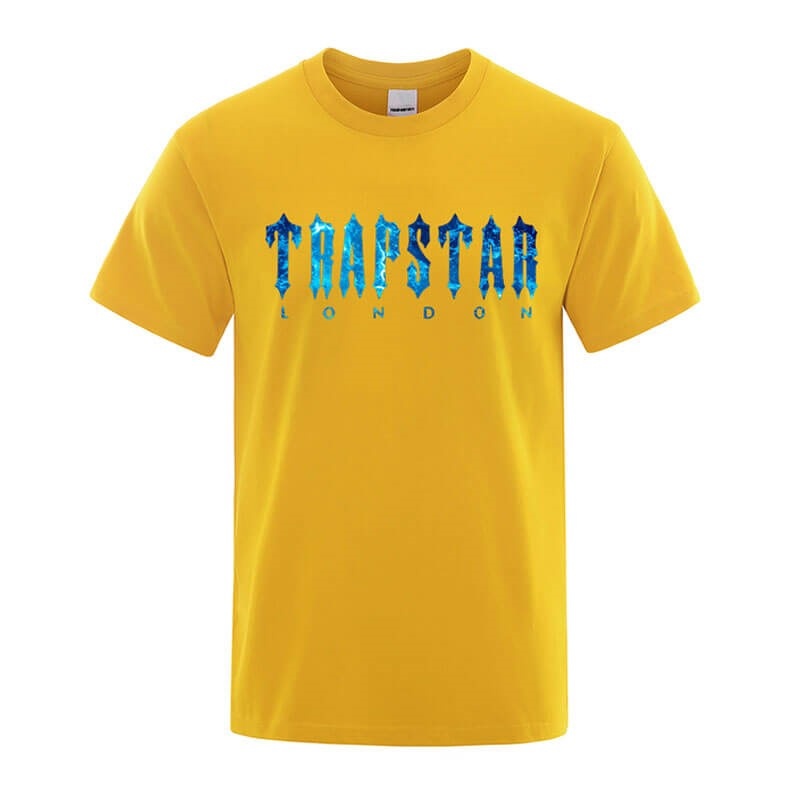 Camiseta Trapstar London Chenille Tee Hombre Amarillo España | UX10-435