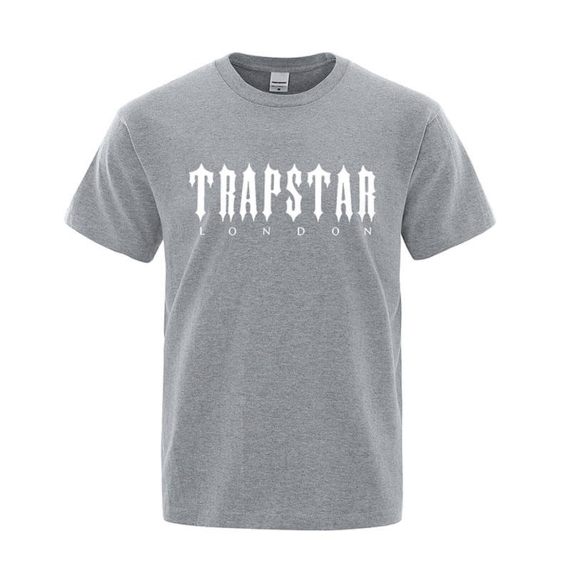 Camiseta Trapstar London Letter Printed Hombre Gris España | YM37-455