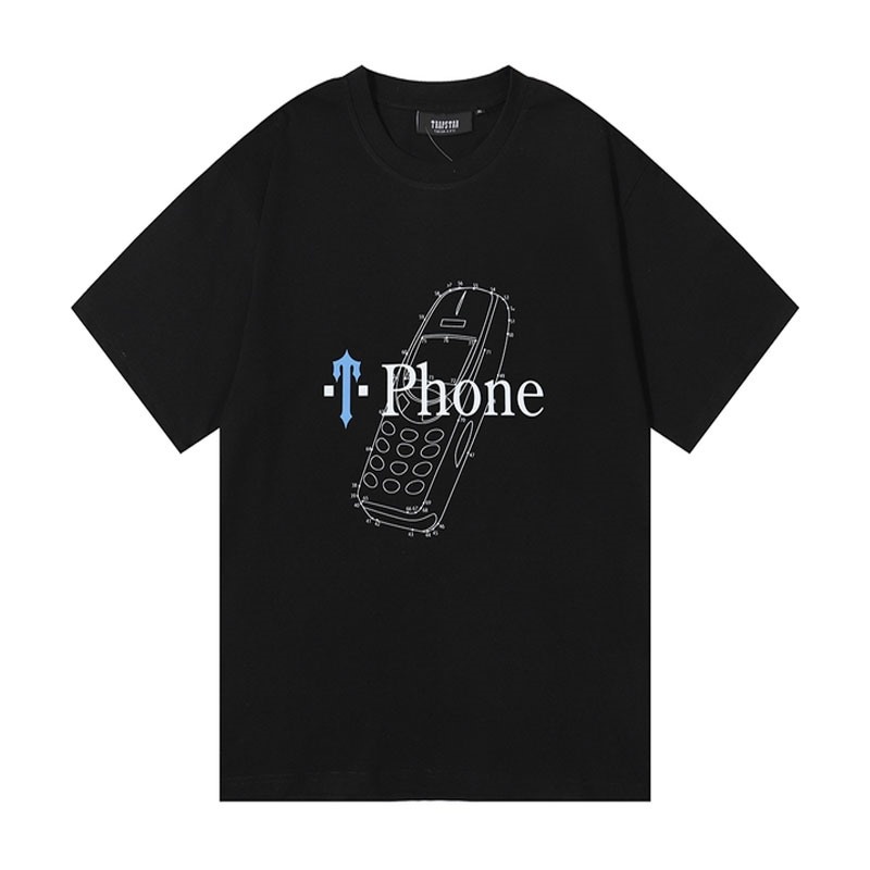 Camiseta Trapstar Paint Splatter Phone Hombre Negras España | LL57-463